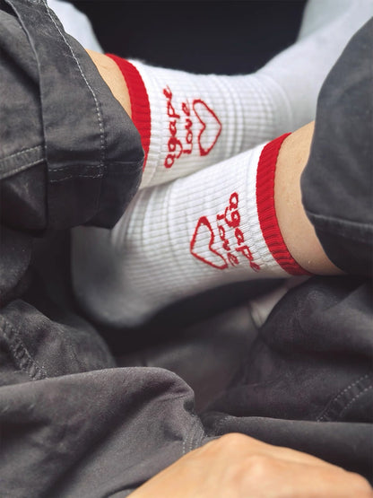 VM Embroidered Sock